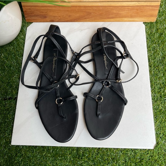 3.1 Phillip Lim Ankle Strap Ring Detail
Sandals In Black Leather size 7.5 - Picture 10 of 11